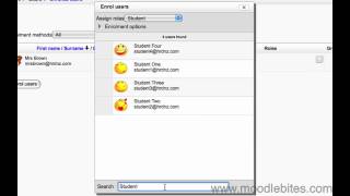 Manually Enrolling Users into Moodle [upl. by Gone]