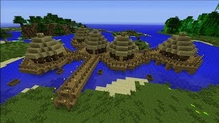 Minecraft TUTO  Village sur pilotis [upl. by Nawoj93]