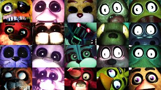 Jumpscares Collection 44  feat FNAF Rewritten TRTF Remake FNAF Plus and more [upl. by Nagaem]