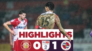 Stevenage 01 Reading  Sky Bet League One highlights [upl. by Cassaundra]