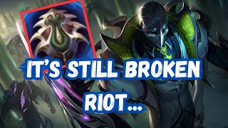 Profane Hydra Is Still The Most Broken Item On Zed with Debonair Skin  Gameplay Patch 143 [upl. by Horan59]