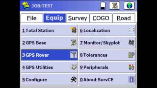 Carlson SurvCE Tutorial Setting Up an S321 Base and Rover Using an External Radio [upl. by Adnohsed]