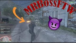 KILLING MrBossFTW CREW Members And Wanna be Tryhards 2V2 Pt3  GTA5 Online [upl. by Yrtnahc]