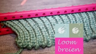 Loom brei zigzag steek  DIY  knutselen [upl. by Justicz703]