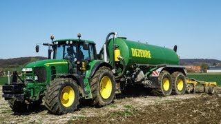 John Deere 7530 Premium met Dezeure  Trans Agri uit Frasnes [upl. by Merrily]