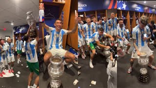 Así FESTEJARON los JUGADORES ARGENTINOS la COPA AMÉRICA 2024 [upl. by Renata]