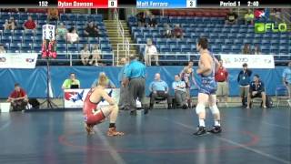 Cadet 152  Dylan Dawson Virginia vs Matt Ferraro Illinois [upl. by Ahtera365]