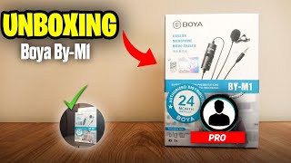 Unboxing Boya ByM1 MicBest mic for YouTube Unboxing Boya ByM1 Boya ByM1 Mic [upl. by Dee]