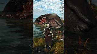 Walking near a giant whale in The Witcher 3 Wild Hunt shorts [upl. by Otrebor]