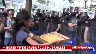 Börek ikramına biber gazı İstanbul Gezi Parkı [upl. by Horter376]