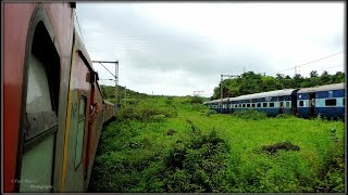 BREATHTAKING PARALLEL RUN OF 22110 AC SF AND 12168 SF EXP OVER THUL GHAT INDIAN RAILWAY [upl. by Nnylf]