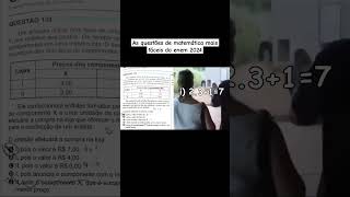 As questões mais fáceis de matemática do enem matematica enem memes [upl. by Hesketh]