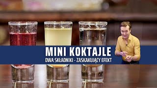 Drinki po studencku 3  Mini koktajle Jak zrobić małe drinki z wódką i ciekawym efektem [upl. by Kcirrad]