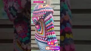 Crochet Beautiful feshion Coat Homemade 🤩crochet wool fashion viralvideo woollen knitted diy [upl. by O'Gowan360]