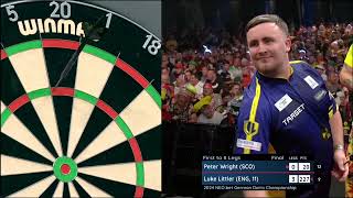 FINAL  Peter Wright vs Luke Littler  German Darts Championship 2024 [upl. by Enirak]