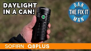 New Sofirn Q8Plus  Ultra Bright Flashlight 16000 Lumens Unboxing and Review  Daylight in a Can [upl. by Ymaj625]