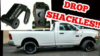 Lower Your Cummins Truck With Drop Shackles [upl. by Liu]