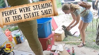 PEOPLE WERE STEALING FROM THIS ESTATE SALE [upl. by Nnailuj]