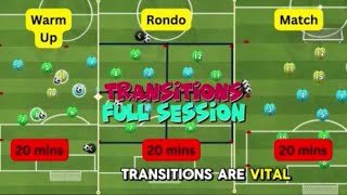 Football Attacking Principles  Transition Session [upl. by Valaria757]