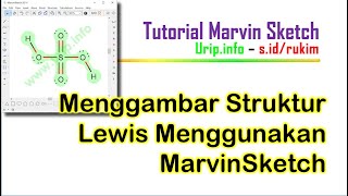 Menggambar Struktur Lewis Menggunakan MarvinSketch [upl. by Lilithe]