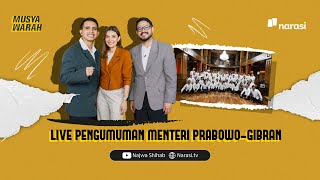 LIVE Pengumuman Menteri PrabowoGibran  Musyawarah [upl. by Brnaba]