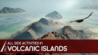 Assassins Creed Odyssey  All side activities in Volcanic Islands Thera Anaphi amp Nisyros [upl. by Hael]