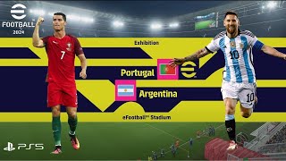 Portugal vs Argentina live Match In eFootball 2025  Ronaldo vs Messi  NepStopts  Live 2  PES [upl. by Yendic]