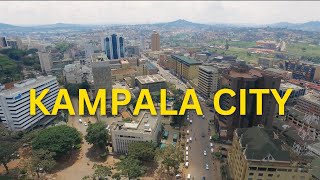 Kampala city Uganda  HD Aerial view  Drone Shot [upl. by Conrad]