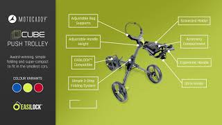 Motocaddy CUBE Push Cart Features [upl. by Meara567]