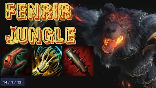 THIS IS WHAT U CALL A CARRY  FENRIR JUNGLE SMITE 2 RANKED GAMEPLAY [upl. by Phaih]