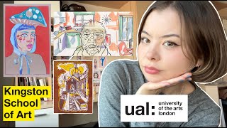 art portfolio  accepted UAL Kingston Leeds Bournemouth [upl. by Erie]