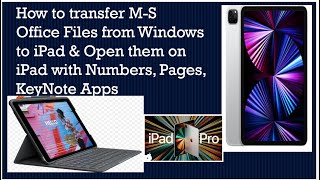 How to Transfer MS Office Docs From Windows to iPad Pro and ViewEdit them on iPad [upl. by Azalea]