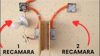 Cómo SACAR TOMA de UN APAGADOR hacia OTRO APAGADOR  Tutorial [upl. by Erasmus599]