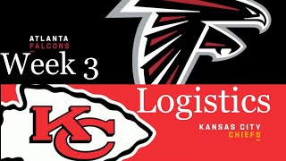 Falcons Vs Chiefs Logistics￼ [upl. by Hutchins]