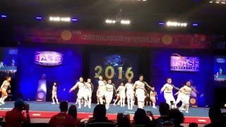 The Cheerleading Worlds 2016 Championship International Open Large Coed L5 Gold AllStar Colombia [upl. by Ojeillib348]