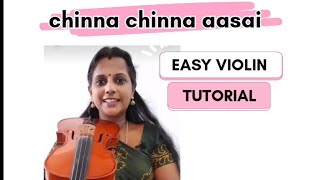 chinna chinna aasaiDil hai chhota saviolin tutorialrojaviolinyoutubevideoarrahman manirathnam [upl. by Johannah709]