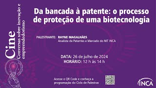 Da bancada à patente o processo de proteção de uma biotecnologia [upl. by Nnav]