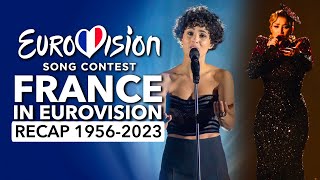 🇫🇷 France in Eurovision Song Contest 1956  2023  RECAP La France à lEurovision [upl. by Anerual]