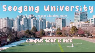 Sogang University Campus Tour  KLEC info  서강 캠퍼스 투어와 등록 정보 [upl. by Donica]