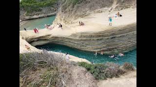 Kanał Miłości Canal DAmour Sidari Corfu Greece  jedno z najsłynniejszych miejsc na Korfu [upl. by Dedrick]