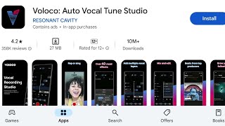 How To Install Voloco Auto Vocal Tune Studio Apps  How To Download Voloco Auto Vocal Tune Studio [upl. by Nabatse11]