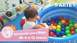 ATIVIDADES PARA BEBÊS DE 6 A 12 MESES  PARTE 1  MOMENTO MÃE [upl. by Magnien]