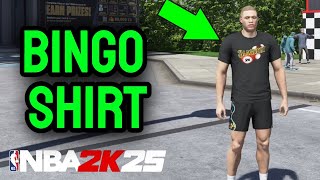 Where to find the Bingo Shirt in NBA 2k25 [upl. by Ainnat]