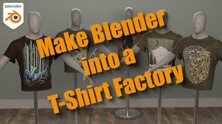 Model a tshirt in Blender using the cloth modifier  its easier than you think [upl. by Milewski643]