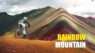 Rainbow Mountain on Bike Cusco  Peru  Explore Rainbow Mountain Expeditions on Bike [upl. by Enyrhtac31]