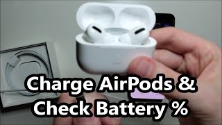 How to Charge AirPods Pro amp Check Battery [upl. by Ainegul]