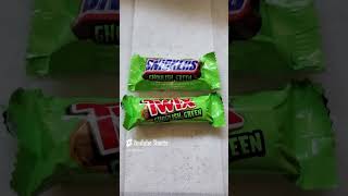 Ghoulish Green Snickers and Twix not sponsored food candy joke [upl. by Bruckner]