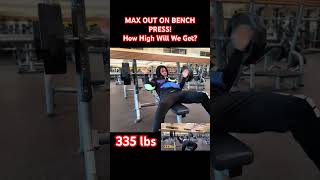 New Bench Press Max 350lb benchpresss PR [upl. by Attelra423]