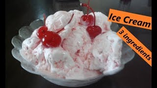 🍒HOME MADE ICE CREAM using WHIP CREAM and CONDENSED MILK [upl. by Malloy]