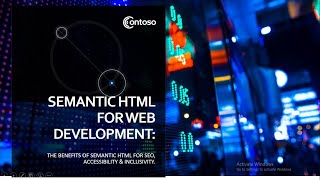 SEMANTIC HTML For WebDEVELOPMENTSEO webdevelopmentsemantics accessibility inclusivitymatters [upl. by Petulia]